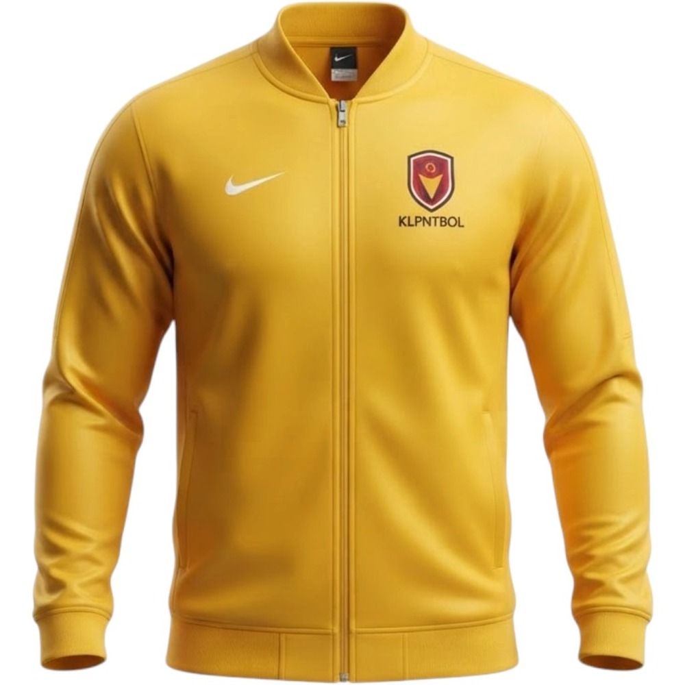 Nike Kids Dri-FIT ISLFUTBOL Soccer Track Jacket Yellow Large 12-13Y Full Zip
